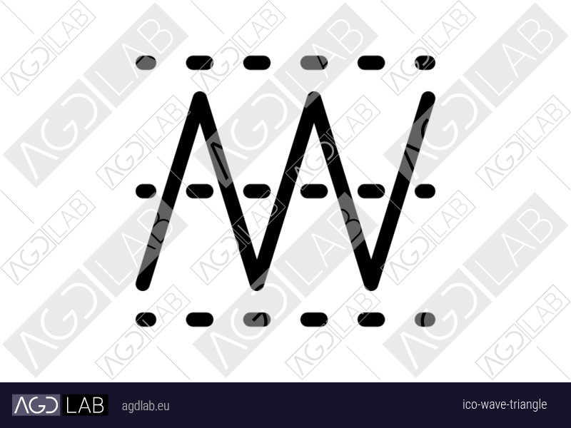 Wave triangle icon