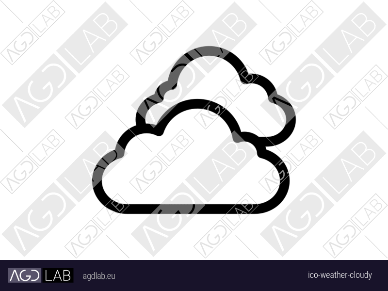 Weather cloudy icon