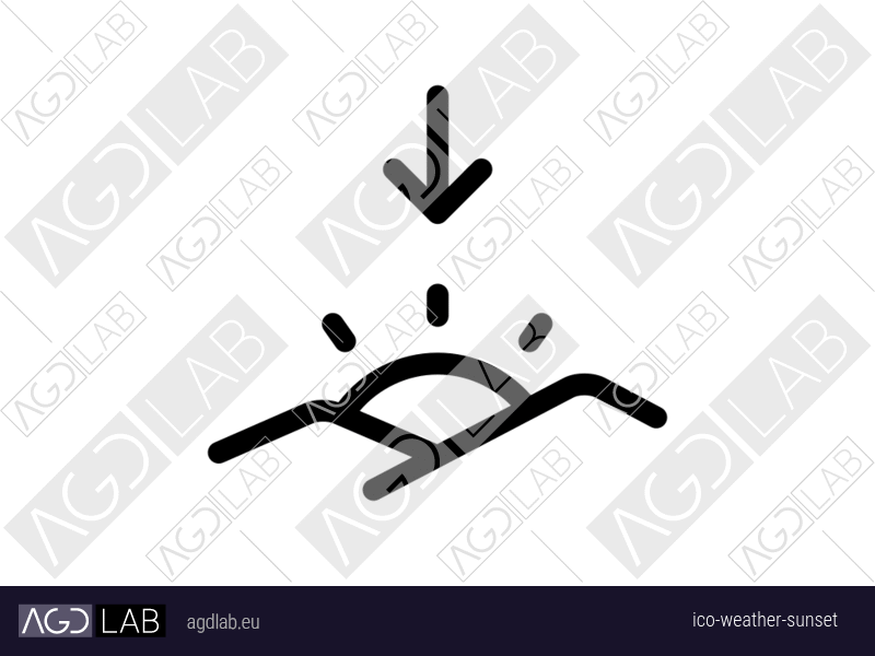 Weather sunset icon