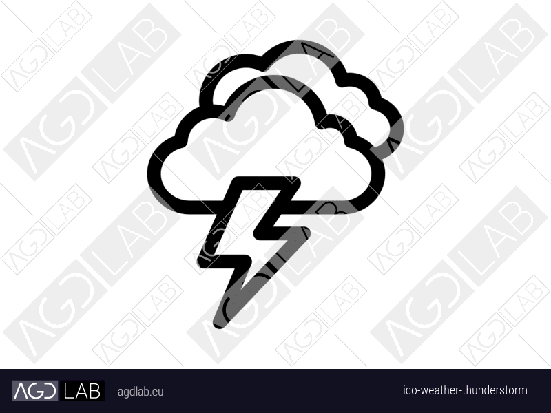 Weather thunderstorm icon