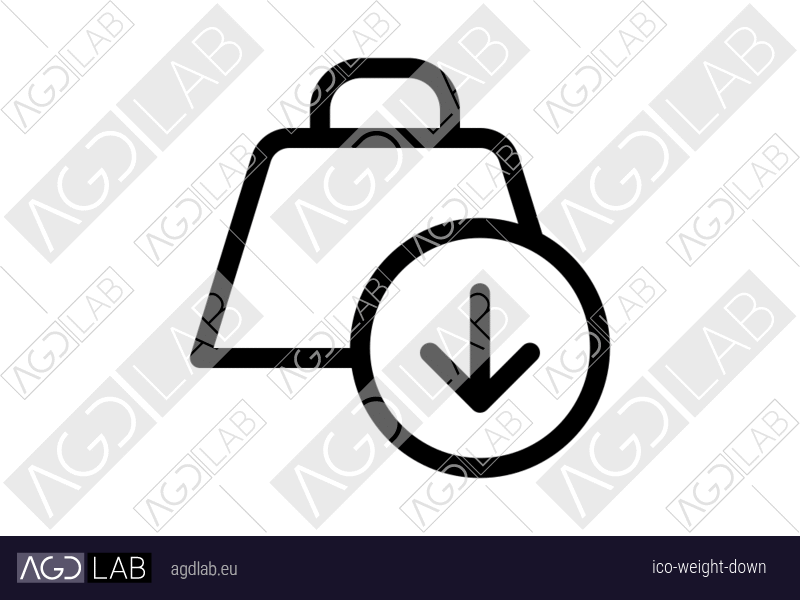 Weight down icon