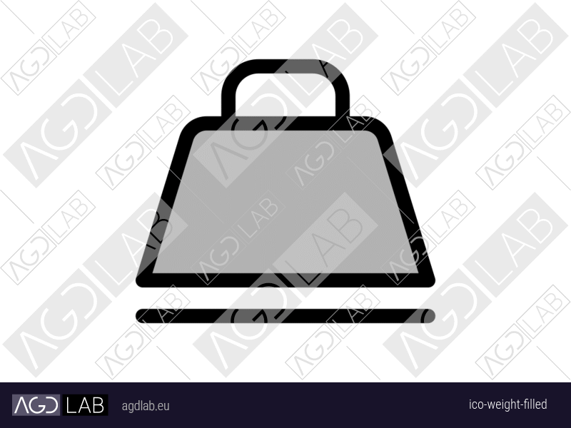 Weight filled icon