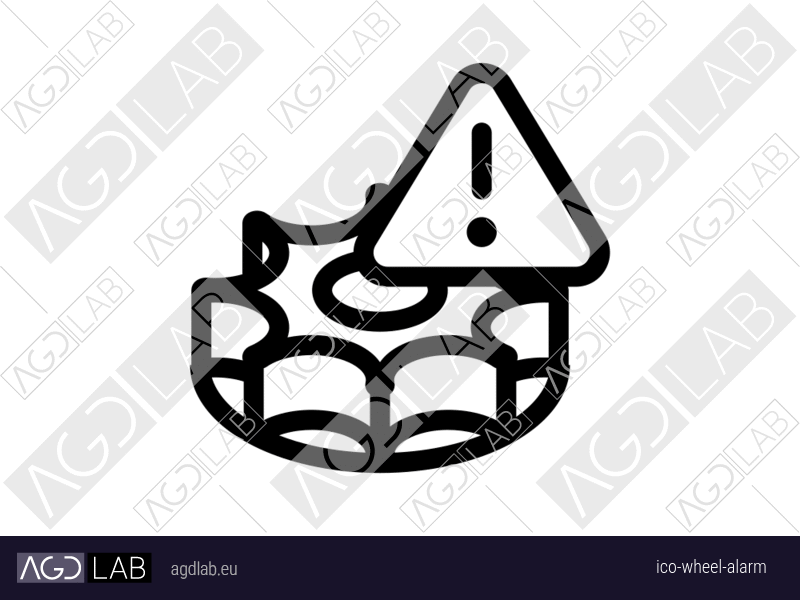 Wheel alarm icon