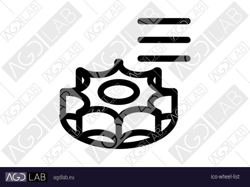 Wheel list icon