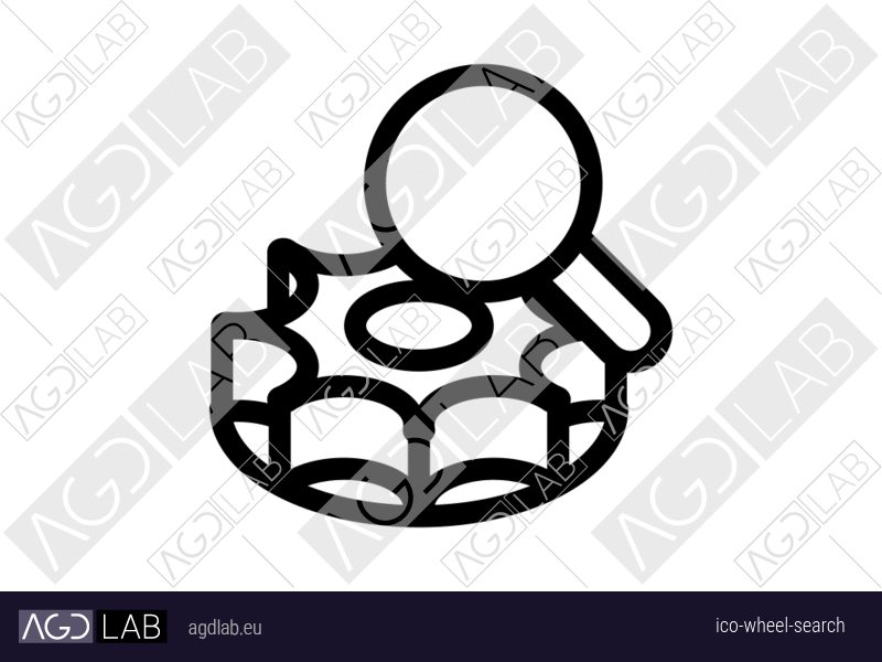Wheel search icon