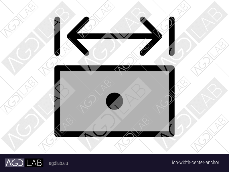 Width center anchor icon
