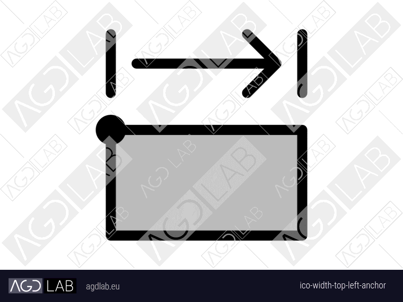 Width top left anchor icon