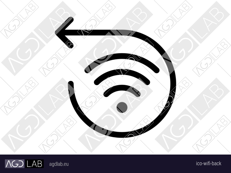 Wifi back icon