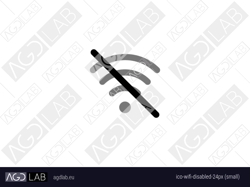 Wifi disabled 24px (small) icon