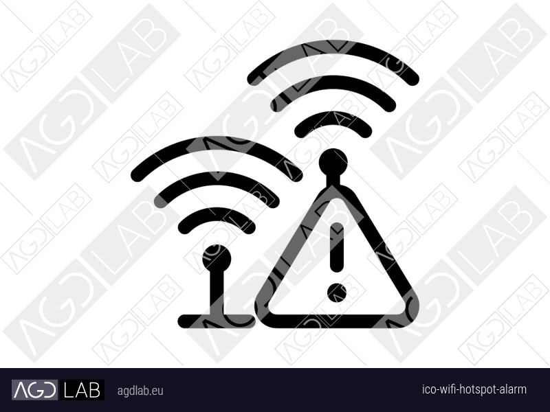 Wifi hotspot alarm icon