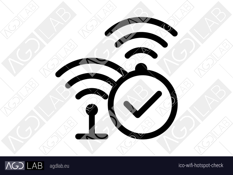 Wifi hotspot check icon