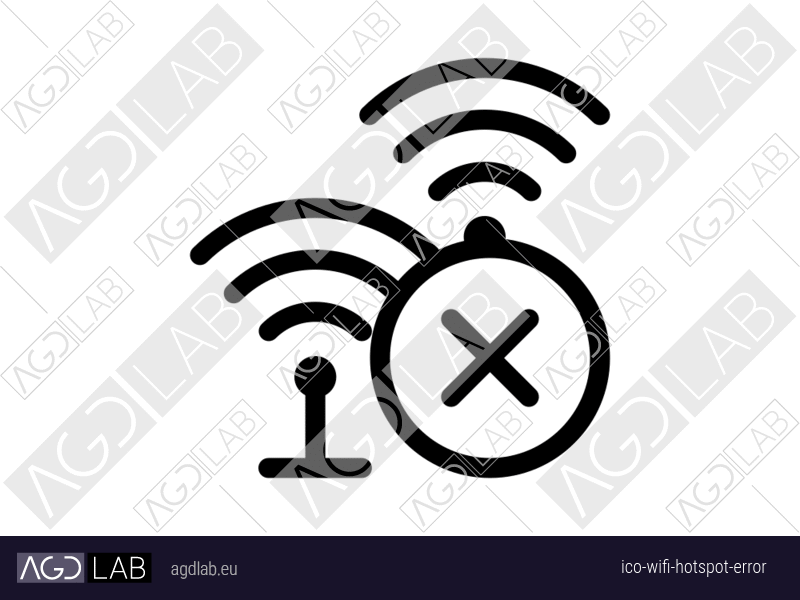 Wifi hotspot error icon