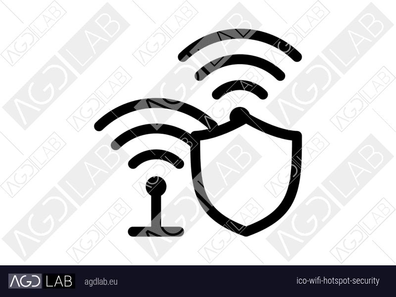 Wifi hotspot security icon