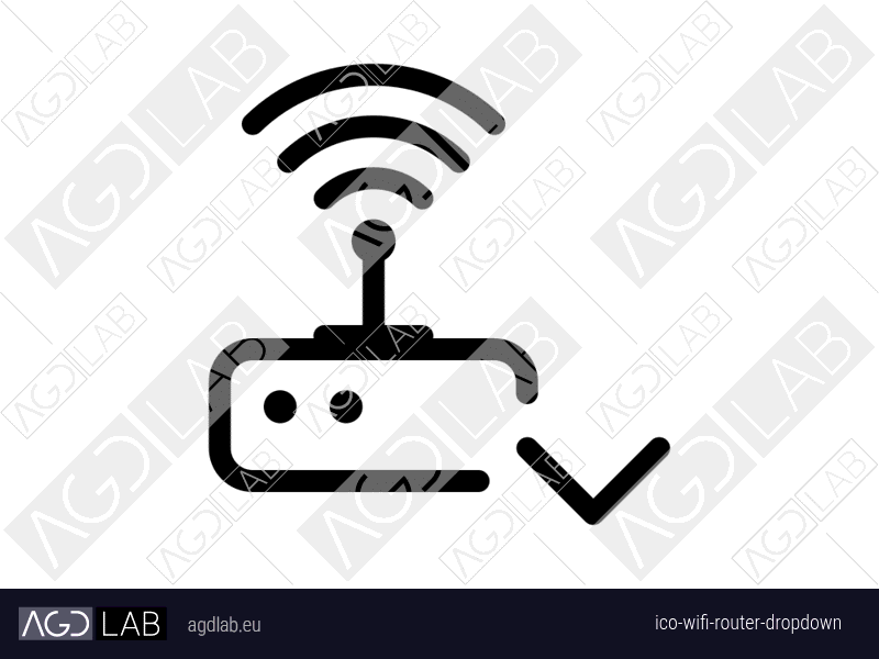 Wifi router dropdown icon