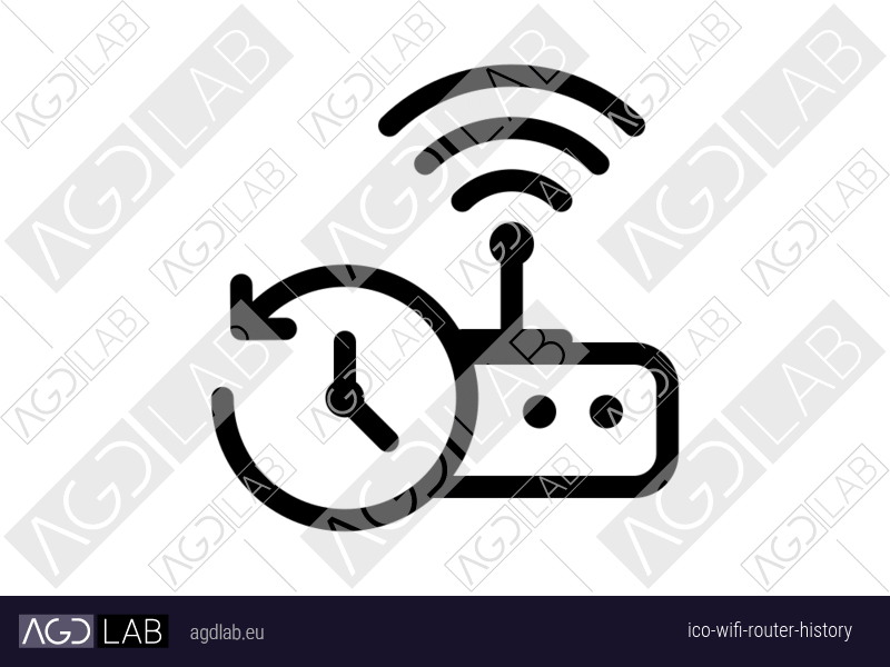 Wifi router history icon