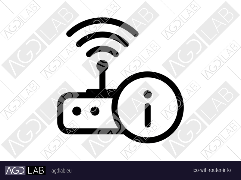 Wifi router info icon