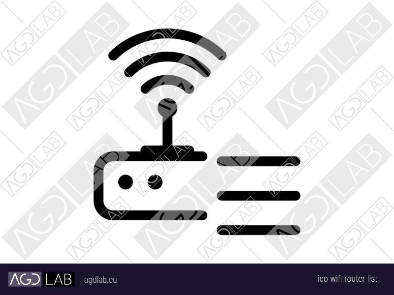 Wifi router list icon