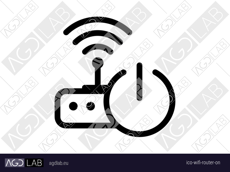 Wifi router ON icon