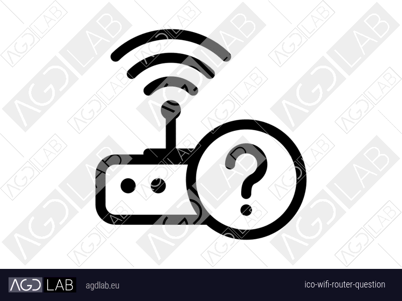 Wifi router question icon