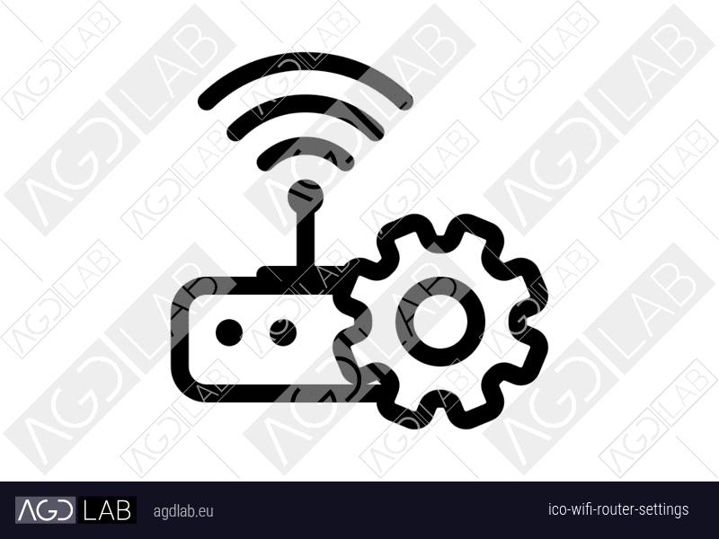 Wifi router settings icon