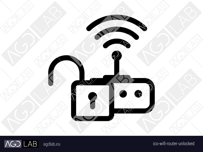 Wifi router unlocked icon
